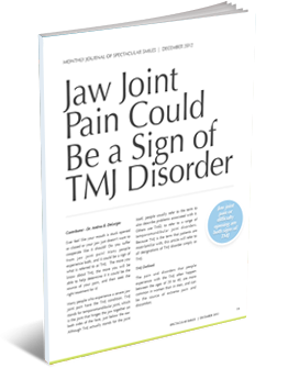 jaw joint pain could be sign of tmj